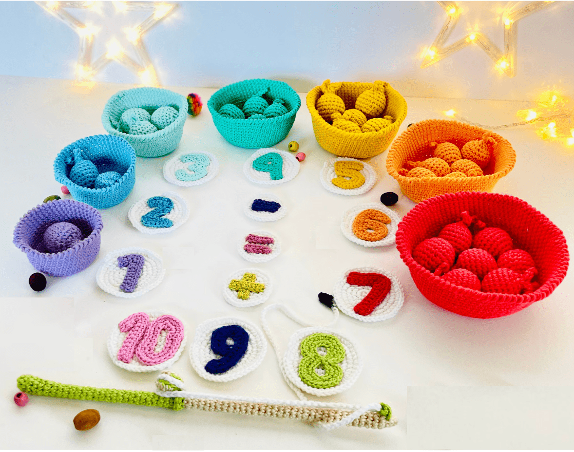 Interactive Montessori Toys Bundle for Kids & Adults - Crochet Patterns