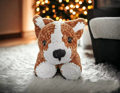 Crochet Fluffy Cute Dog Pattern Beginner Friendly Amigurumi Project