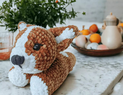 Crochet Fluffy Cute Dog Pattern Beginner Friendly Amigurumi Project
