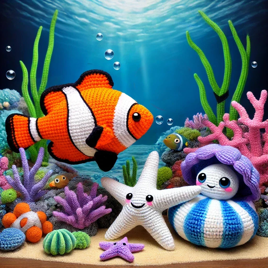 Summer Sea life Crochet Patterns Bundle