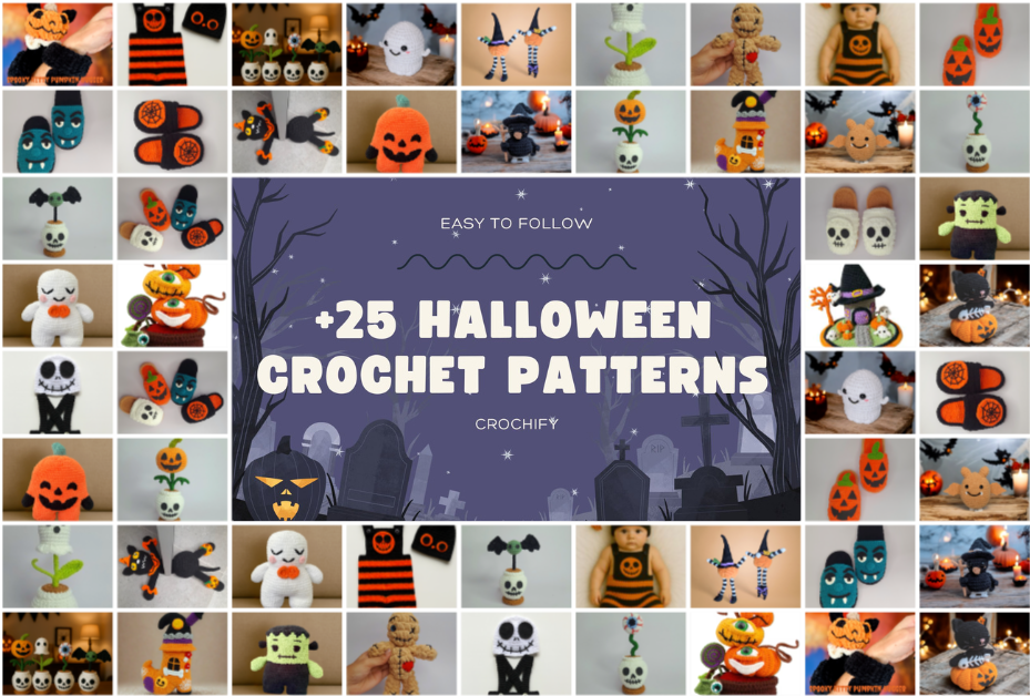25 Halloween Crochet patterns Bundle