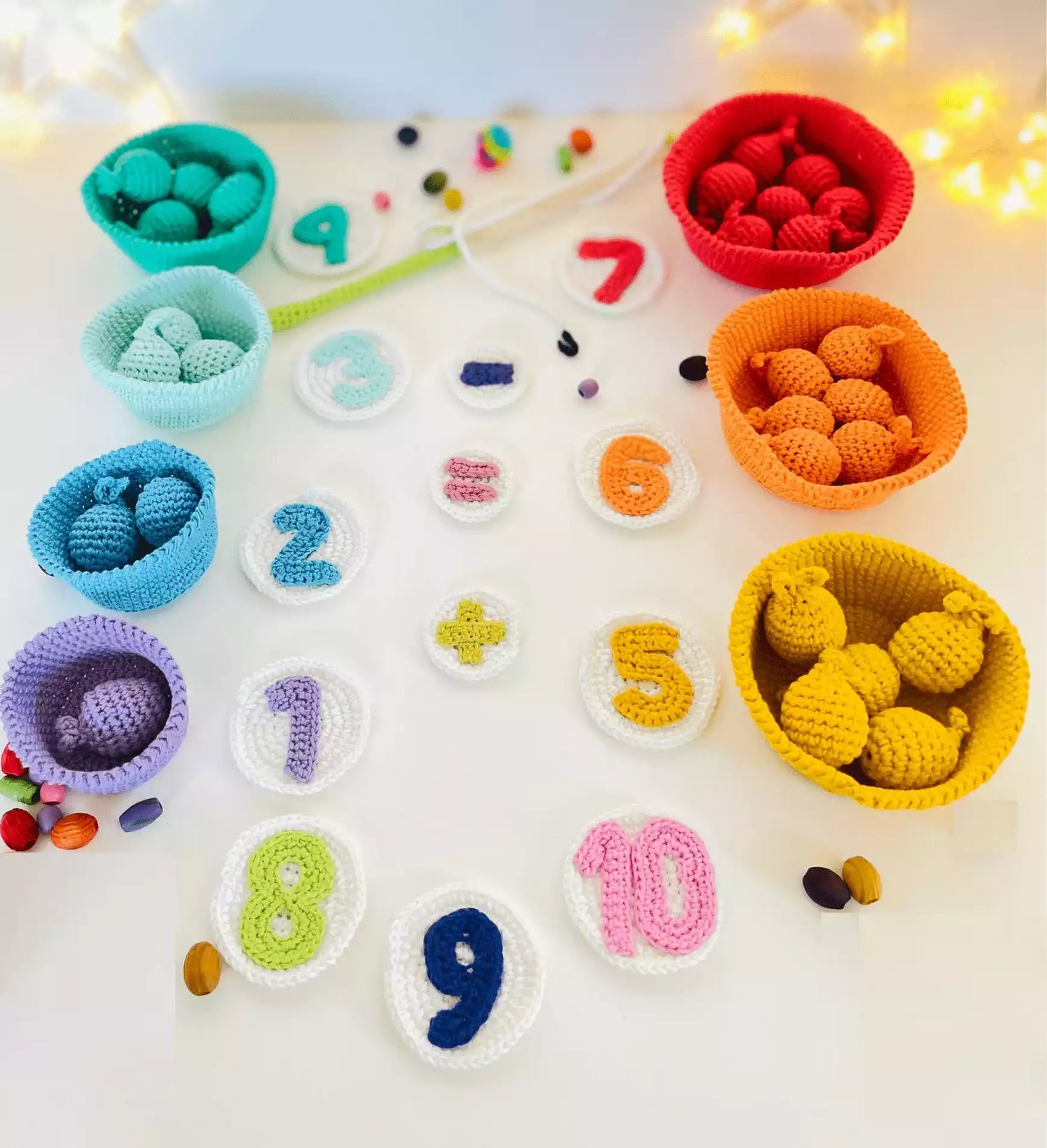 Crochet Counting Fishing Game Pattern - Educational and Engaging DIY Toy