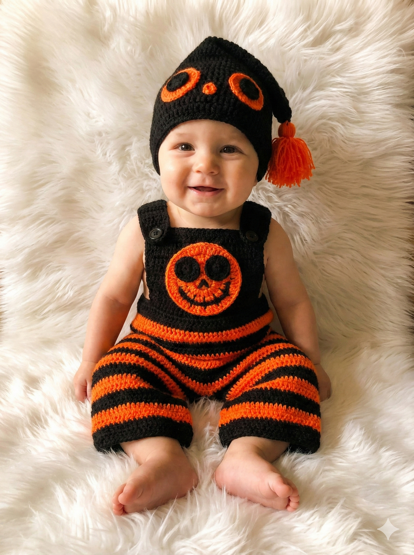 Halloween Pumpkin Baby Set Crochet Pattern