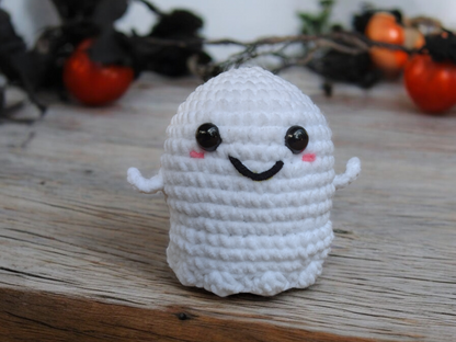 Crochet Walking Halloween Ghost Amigurumi Pattern – Spooky Interactive Crochet Design