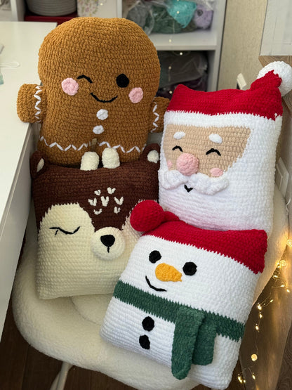 Christmas Pillows Set Crochet Pattern