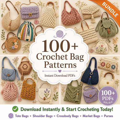 The Ultimate Crochet Bags Bundle 100+ Patterns