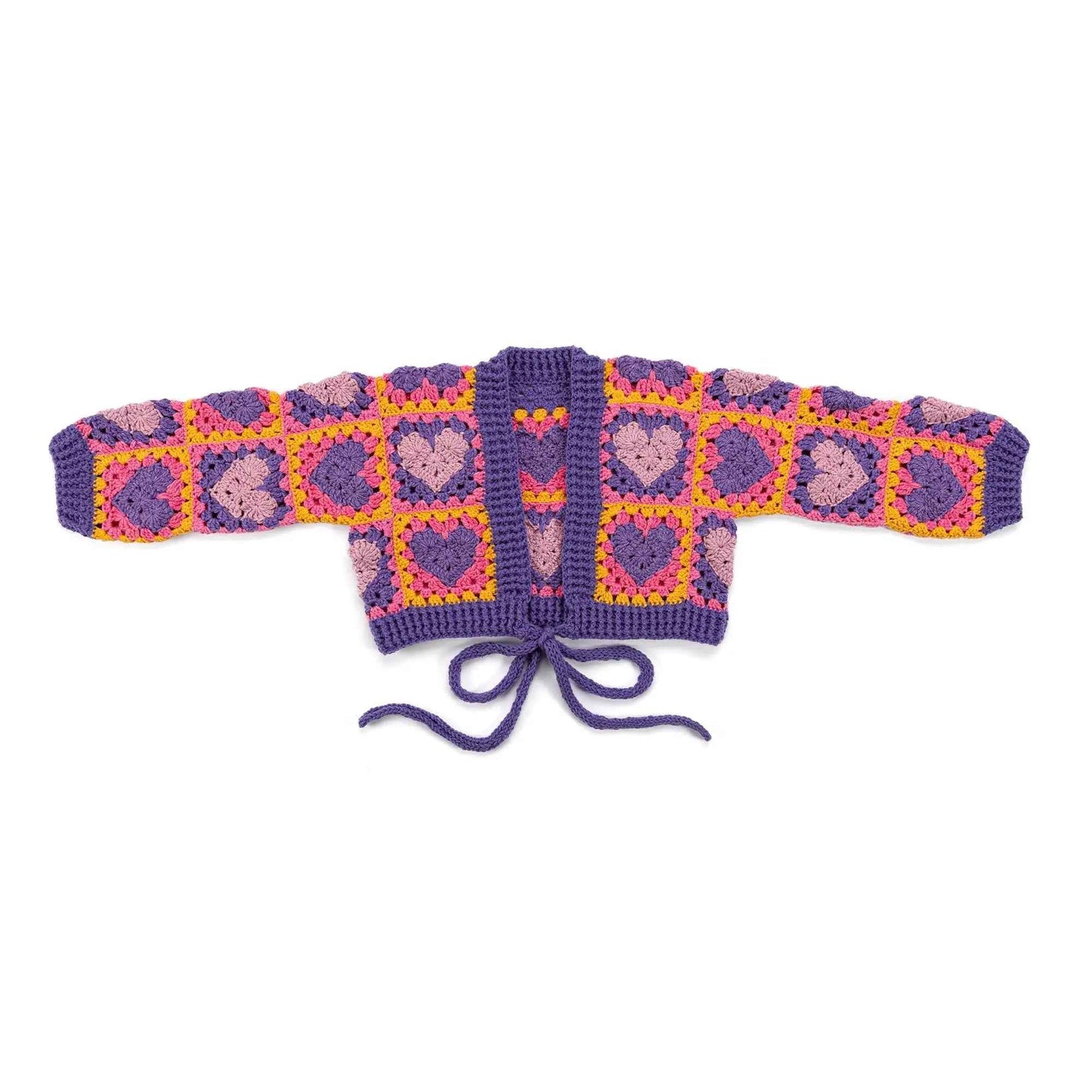 Red Heart Wrapped in Love Crochet Cardigan