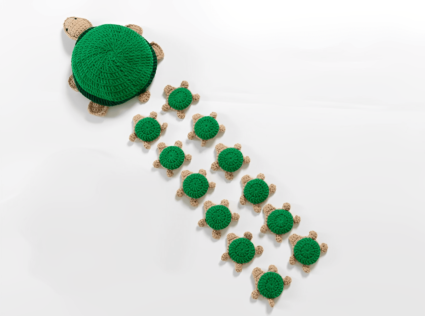 Patrón de Crochet del Juego de la Memoria de Tortugas ( ESPAÑOL )
