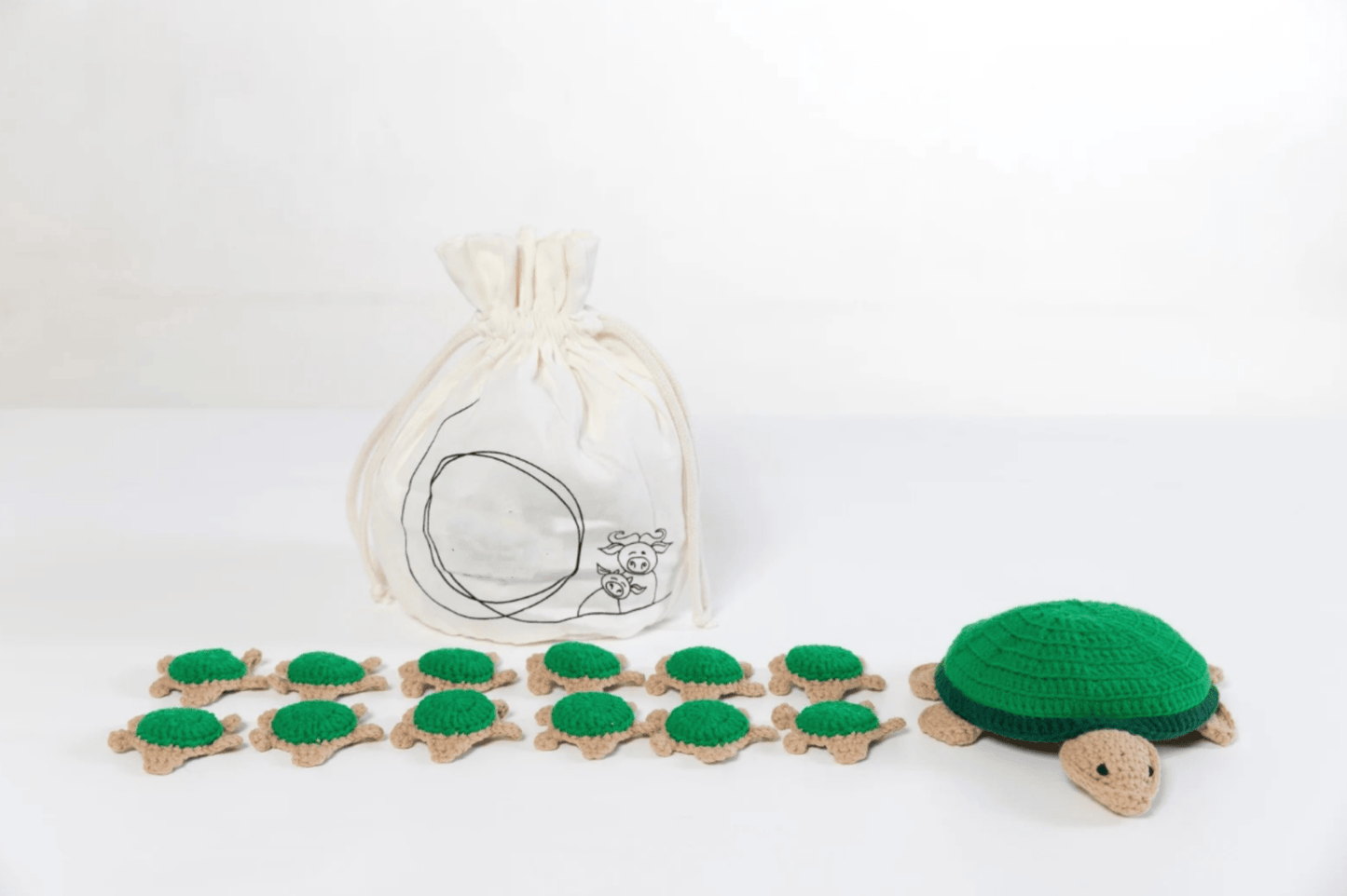 Patrón de Crochet del Juego de la Memoria de Tortugas ( ESPAÑOL )