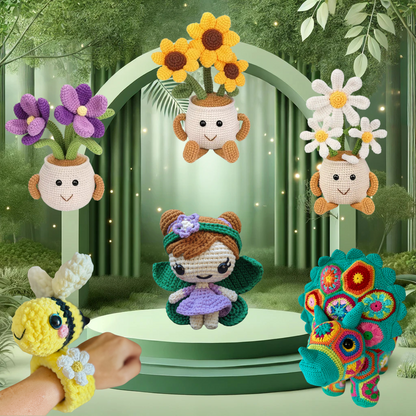 7 in 1 Spring Crochet Patterns Bundle
