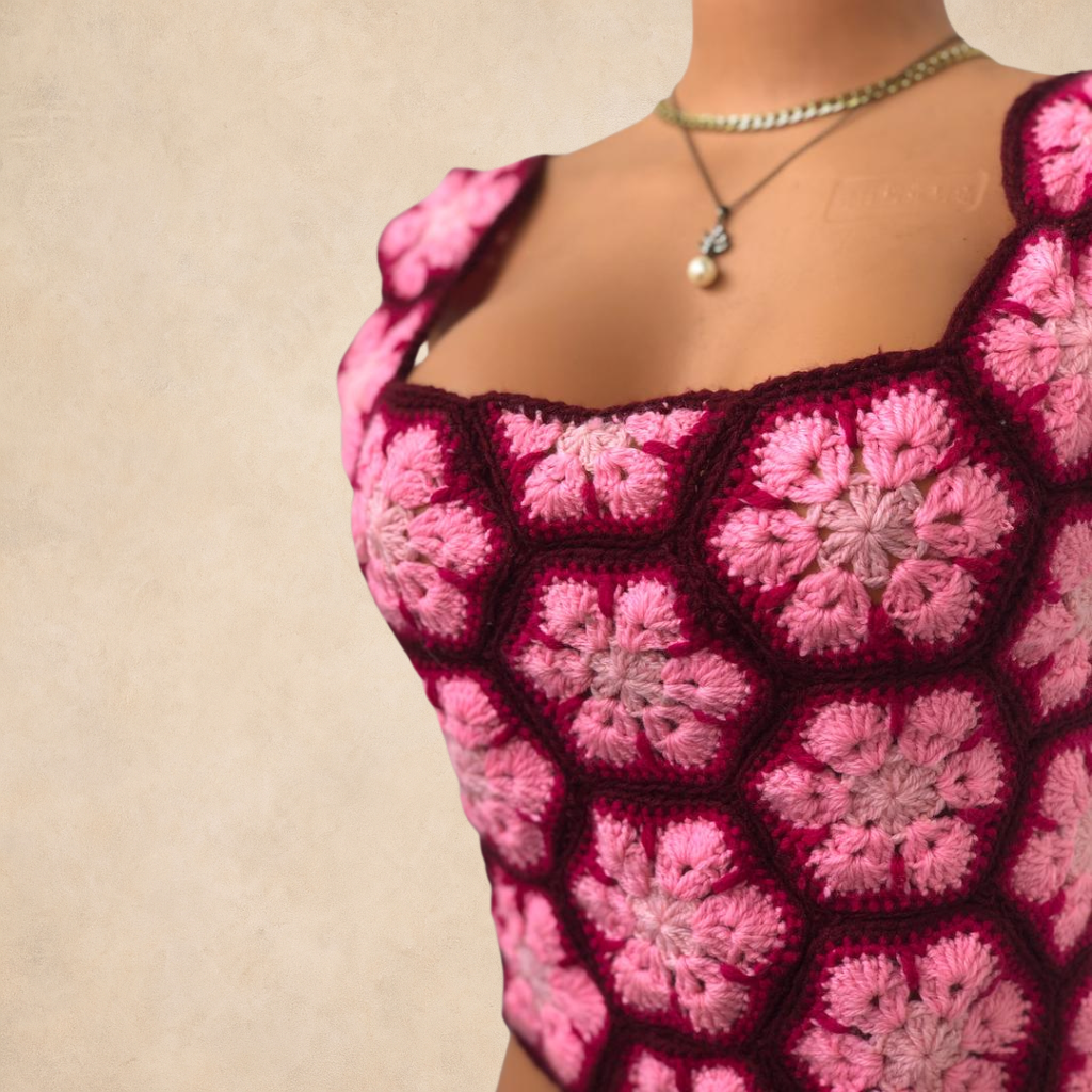 Granny square Top Crochet Pattern