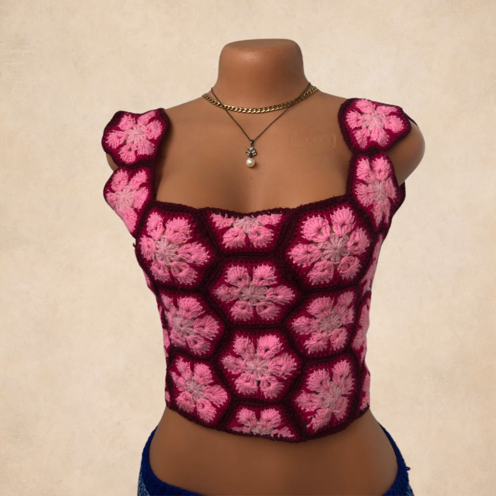 Granny square Top Crochet Pattern