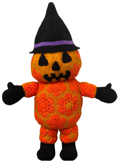 Halloween Pumpkin Witch Doll Crochet Pattern