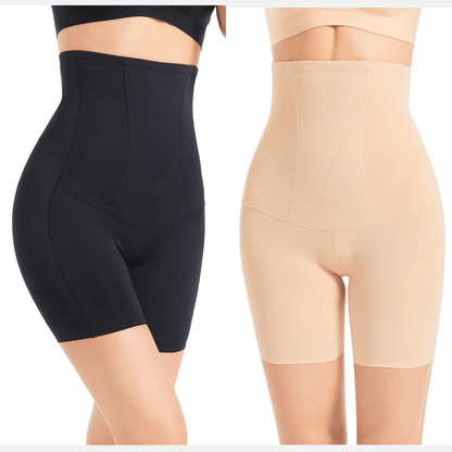 Anti Rolling Strip Tummy Tucker High Waisted Shaper Shorts