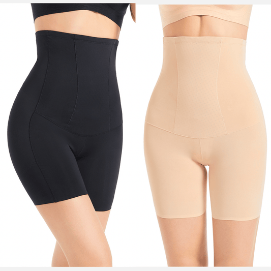 Anti Rolling Strip Tummy Tucker High Waisted Shaper Shorts
