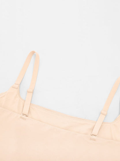 Scoop Neck Tank Top with Light Shaping and Anti-Sheer Bust Lining