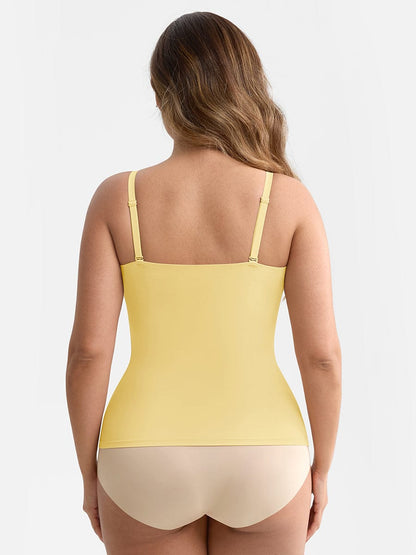 Scoop Neck Tank Top with Light Shaping and Anti-Sheer Bust Lining