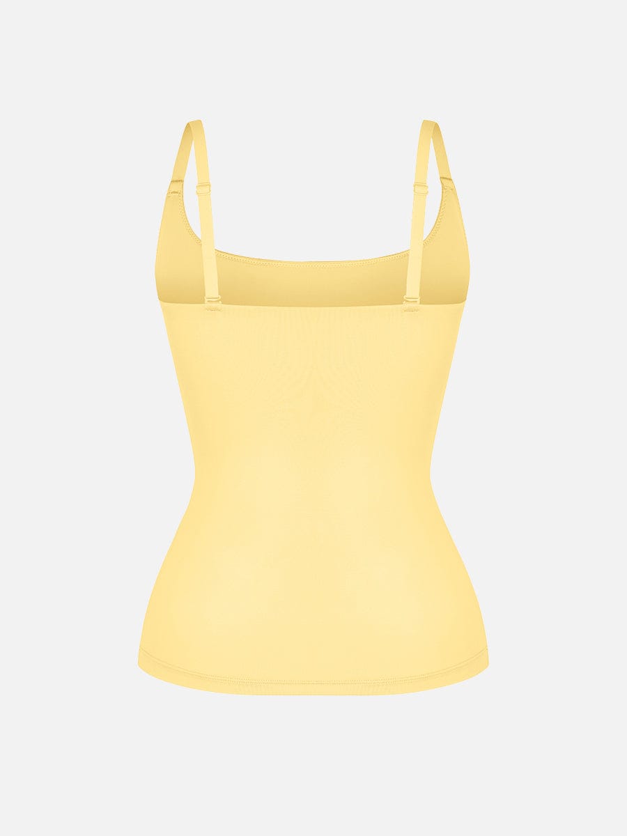 Scoop Neck Tank Top with Light Shaping and Anti-Sheer Bust Lining