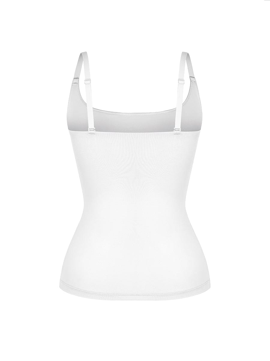 Scoop Neck Tank Top with Light Shaping and Anti-Sheer Bust Lining