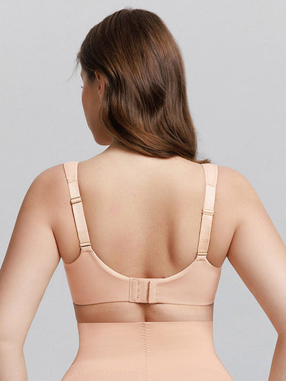 Full Coverage Underwire Bra with Memory Foam Cups and Side Support