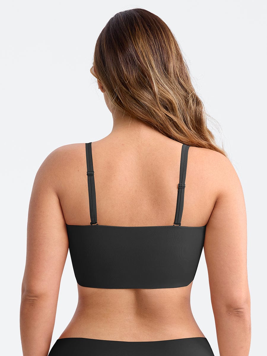 Wireless Strapless Anti-Slip Comfort Bandeau Bra for Women with Molded Cups, Convertible Straps & Ultra-Soft Fabric