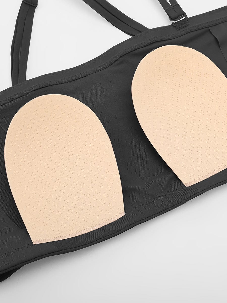 Wireless Strapless Anti-Slip Comfort Bandeau Bra for Women with Molded Cups, Convertible Straps & Ultra-Soft Fabric