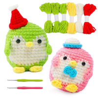 2 Penguin Green Pink