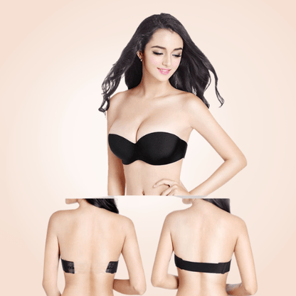 Women Multiway Push-Up Strapless Seamless Bra