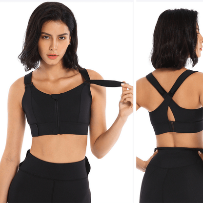 High Impact Shock Absorber Sports Bra with adjustable straps