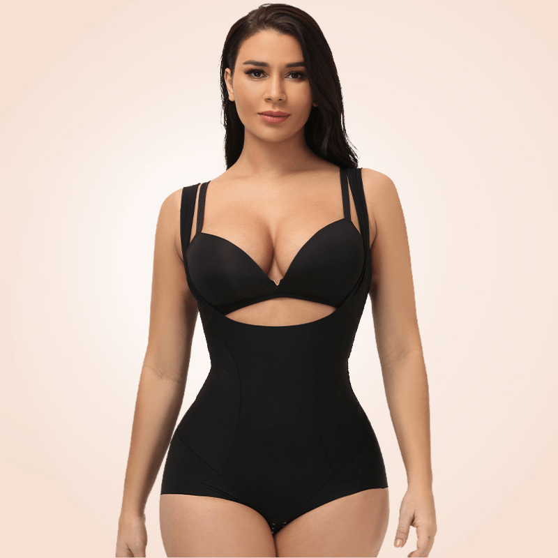 Seamless One-Piece Low Back Wide Strap Shapewear For Women