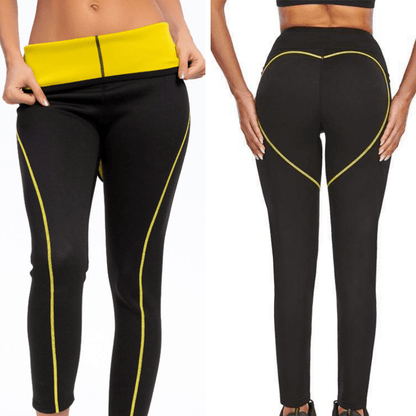 Sports Black High Waisted Gym Corset Sweat Legging For Women