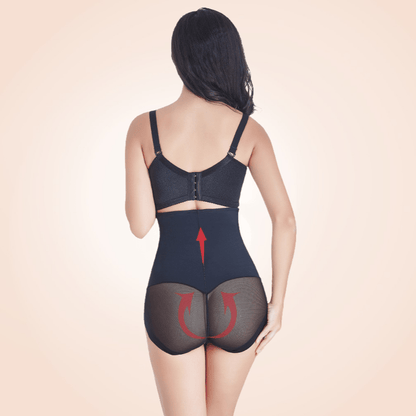 High Waist Underdress Panty Body Sculpting Shapewear Mesh Back Panty