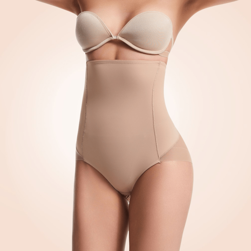 High Waist Underdress Panty Body Sculpting Shapewear Mesh Back Panty