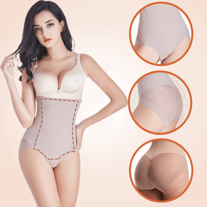 High Waist Underdress Panty Body Sculpting Shapewear Mesh Back Panty