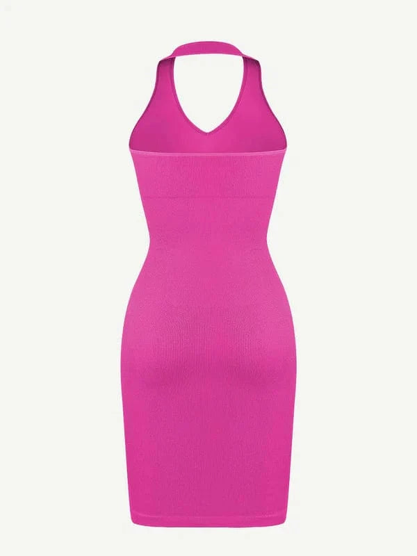 Halter Neck Bodycon Shapewear Mini Dress