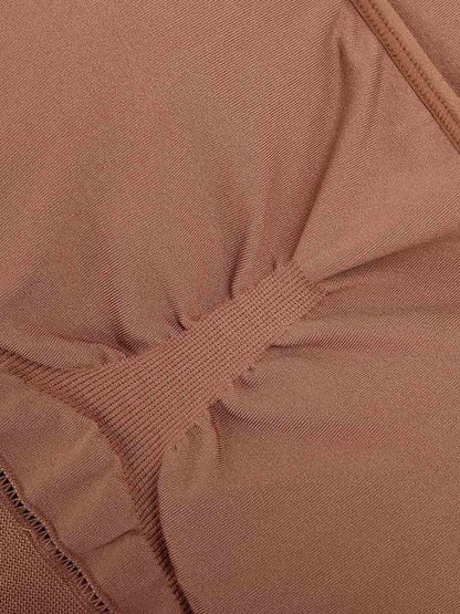 Midi Sleeveless Square Neck Built Bra Shapewear Dress