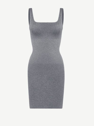 Snatched Square Neck Mini Dress Shapewear Bodycon With Removable Pads
