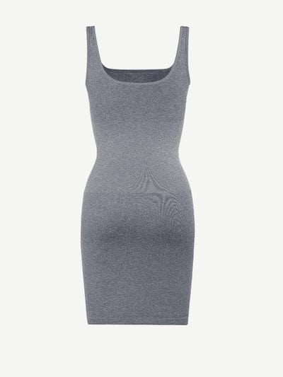 Snatched Square Neck Mini Dress Shapewear Bodycon With Removable Pads