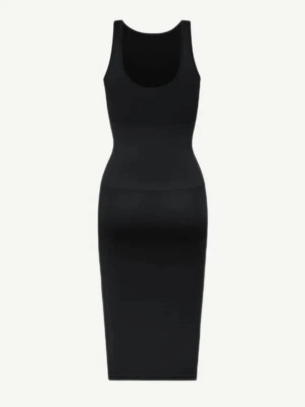 Tummy Control Bodycon Shapewear Midi Dress