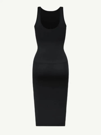 Tummy Control Bodycon Shapewear Midi Dress