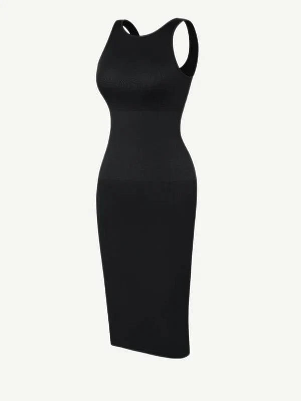 Tummy Control Bodycon Shapewear Midi Dress