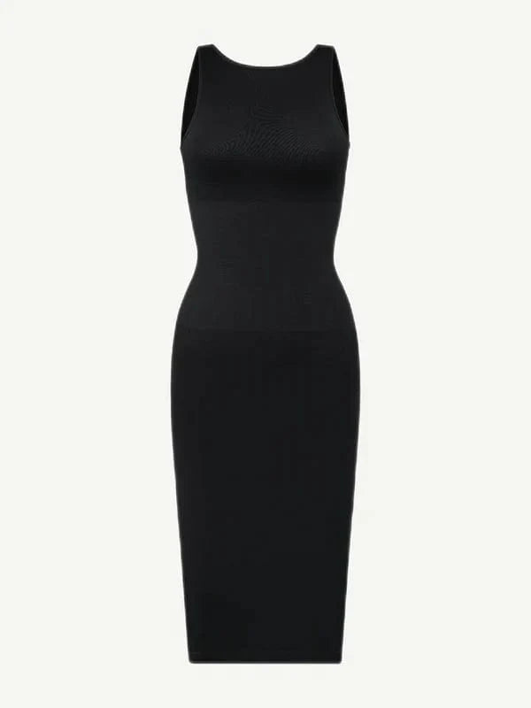 Tummy Control Bodycon Shapewear Midi Dress