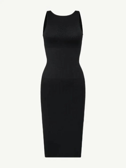 Tummy Control Bodycon Shapewear Midi Dress