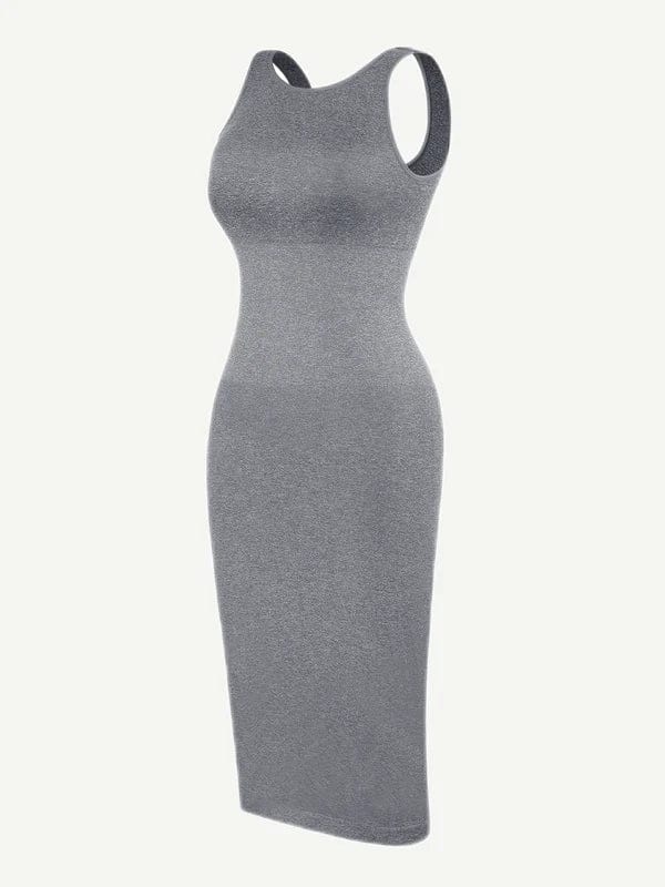 Tummy Control Bodycon Shapewear Midi Dress