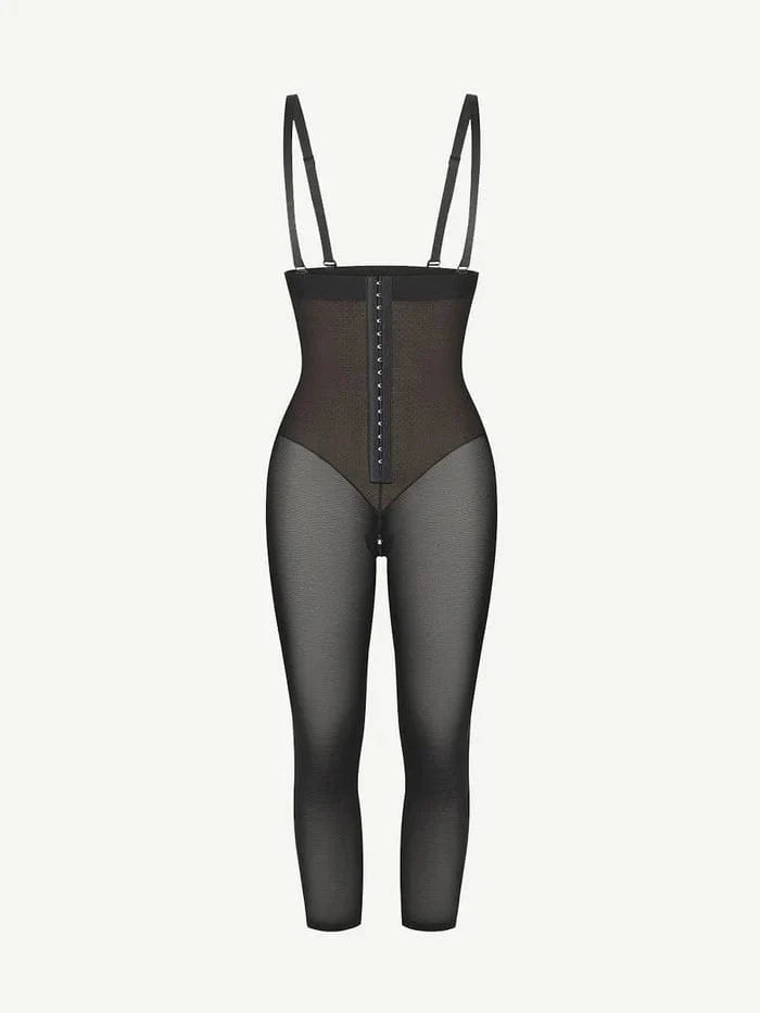 Adjustable Straps Open-Bust Tummy Control Shapewear Bodysuit