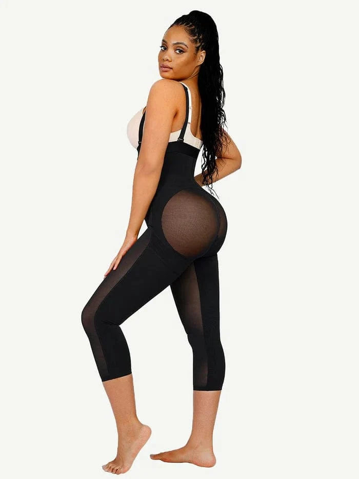Adjustable Straps Open-Bust Tummy Control Shapewear Bodysuit