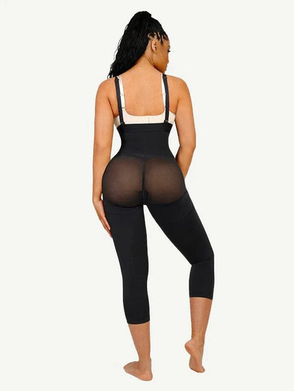 Adjustable Straps Open-Bust Tummy Control Shapewear Bodysuit