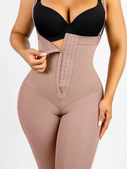 Adjustable Straps Open-Bust Tummy Control Shapewear Bodysuit