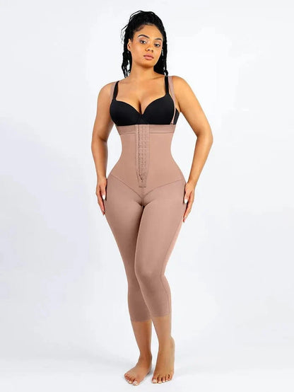 Adjustable Straps Open-Bust Tummy Control Shapewear Bodysuit