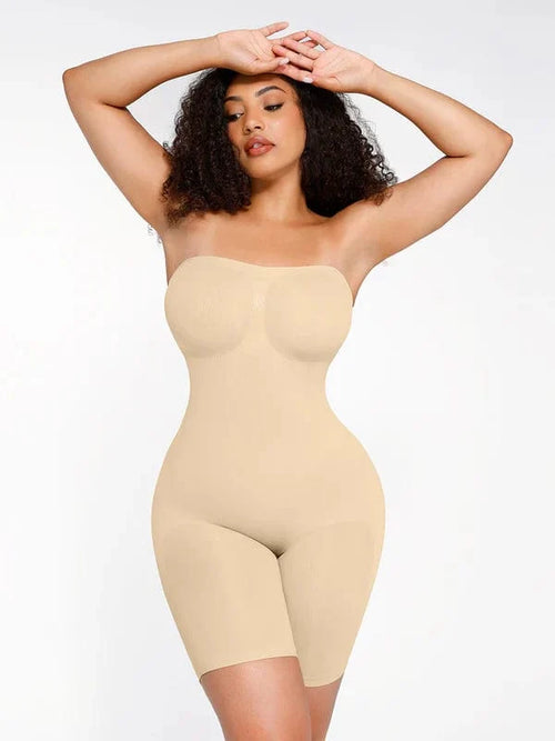 Sculpting Seamless Tummy Control Strapless Shapewear Bodysuit